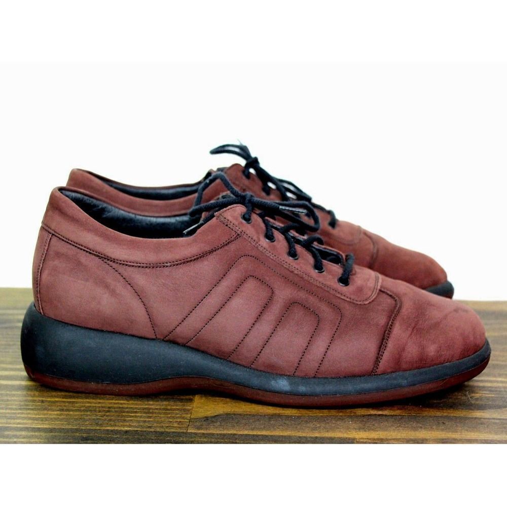 KASTNER WEITE H BROWN ALL GENUINE LEATHER SUEDE SPORT SNEAKER LACE UP SHOES 9M
